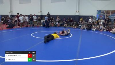 80 lbs Semifinal - Chase VanPortfliet, Ares W.C. (MI) vs Brennan Hart, Metro All-Stars