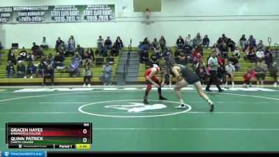 165 lbs Quarterfinal - Quinn Patrick, Cuesta College vs Gracen Hayes, Bakersfield College