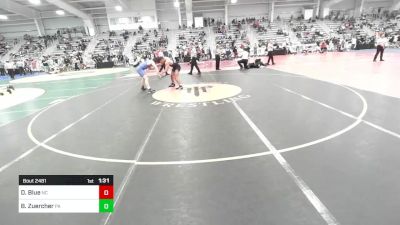 170 lbs Round Of 16 - Dominic Blue, NC vs Brayden Zuercher, PA