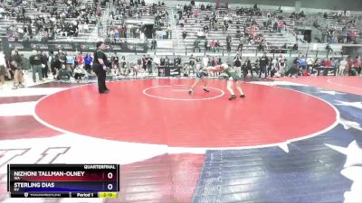 50 lbs Quarterfinal - Nizhoni Tallman-Olney, WA vs Sterling Dias, NV