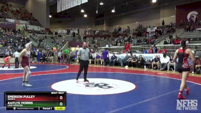 5A 130 lbs Quarterfinal - Kaitlyn Morris, Lake Hamilton vs Emerson Pulley, Searcy