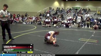 54 lbs Semis (4 Team) - Peyton Roy, Dundee Blue vs Logan Hillary, Grandville