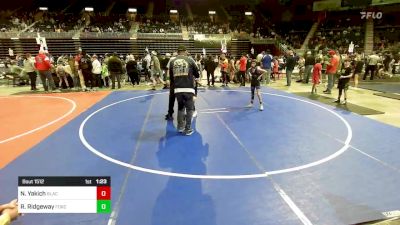 69 lbs Quarterfinal - Noah Yakich, Black Fox Wr Ac vs Ryder Ridgeway, Force 10 Wr Ac