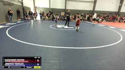 49 lbs Round 1 - Alexander Heaton, Thunder Mountain Wrestling Club vs Jeremiah Morales, Toppenish USA Wrestling Club