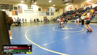 132 lbs Cons. Round 4 - Griffin Hettinga, Ab Miller vs Noah Espita, Diamond Ranch