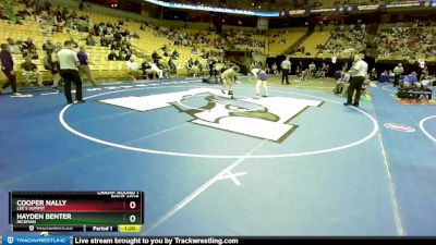 126 Class 4 lbs Champ. Round 1 - Cooper Nally, Lee`s Summit vs Hayden Benter, Hickman