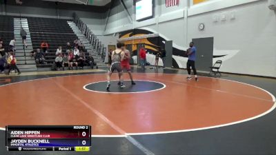 16U-4 lbs Round 2 - Aiden Hippen, Clear Lake Wrestling Club vs Jayden Bucknell, Immortal Athletics