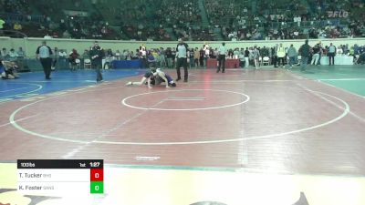 100 lbs Round Of 16 - Talan Tucker, Blanchard High School vs Kellen Foster, Sand Springs