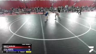 152 lbs Cons. Round 2 - Brett Barlow, Wisconsin vs Kyle Agnew, Aviators Wrestling