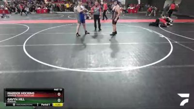 270 lbs Cons. Round 3 - Maddox Hocking, Warrior Youth Wrestling vs Gavyn Hill, Bonduel