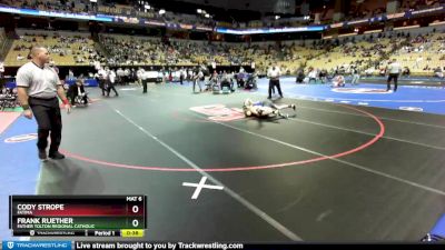 126 Class 1 lbs Cons. Semi - Cody Strope, Fatima vs Frank Ruether, Father Tolton Regional Catholic