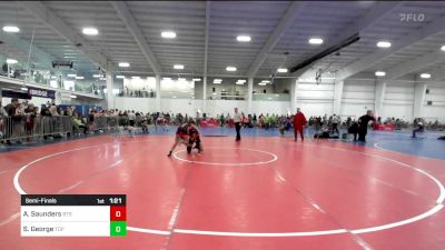 139 lbs Semifinal - Avyiana Saunders, BTS Providence vs Sofia George, Top Flight Wr Ac