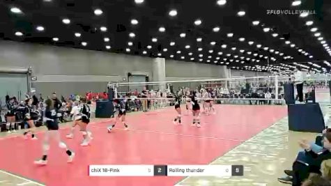 chiX 18-Pink vs Rolling thunder - 2022 JVA World Challenge presented by Nike - Expo Only