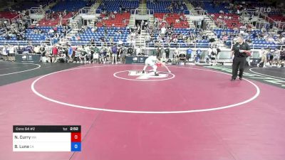 132 lbs Cons 64 #2 - Nathan Curry, Washington vs Bryce Luna, California