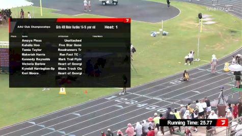 Youth Girls' 400m Hurdles, Finals 1 - Age 15-16
