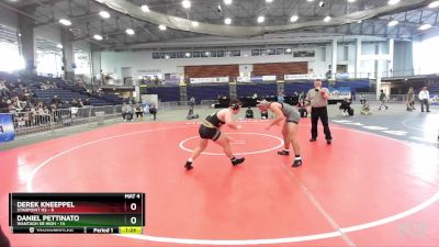 215 lbs Semifinals (4 Team) - Daniel Pettinato, Wantagh Sr High vs Derek Kneeppel, Starpoint HS