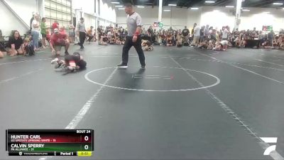 72 lbs Round 6 (8 Team) - Hunter Carl, U2 Upstate Uprising White vs Calvin Sperry, PA Alliance