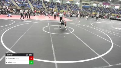 80 lbs Consi Of 8 #1 - Uriah Navares, Ortega Middle School vs Bryson Elam, Rangely Panthers