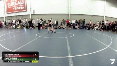 71 lbs Cons. Round 3 - Easton Bliss, Wild Buffalo Wrestling Club vs Logan Littman, Great Neck Wrestling Club