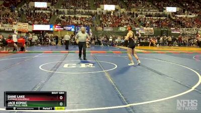 AA - 145 lbs Semifinal - Dane Lake, Flathead (Kalispell) vs Jace Komac, Great Falls / MSDB