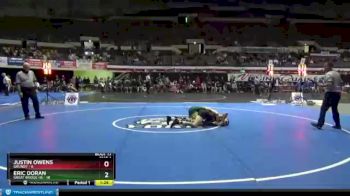 132 lbs Sat 2 - Eric Doran, Great Bridge HS vs Justin Owens, Grundy