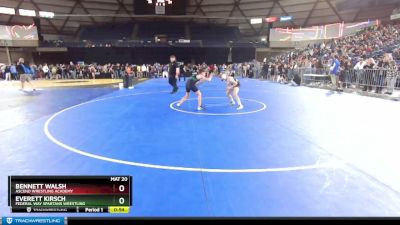 92 lbs Champ. Round 2 - Bennett Walsh, Ascend Wrestling Academy vs Everett Kirsch, Federal Way Spartans Wrestling