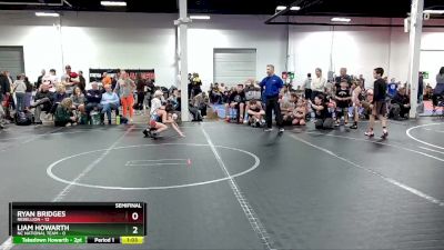 56 lbs Semis (4 Team) - Ryan Bridges, Rebellion vs Liam Howarth, NC National Team