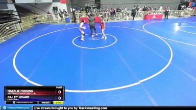 100 lbs Quarterfinal - Natalie Perkins, Silverback Wrestling Club vs Bailey Hoard, California