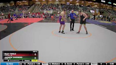 287 lbs Round 2 (4 Team) - Andrew Sandberg, Baker vs Riley Tingle, Cascade