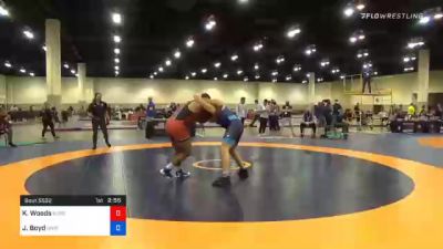 97 kg 3rd Place - Kobe Woods, Burg Training Center vs Jacob Boyd, Unattached