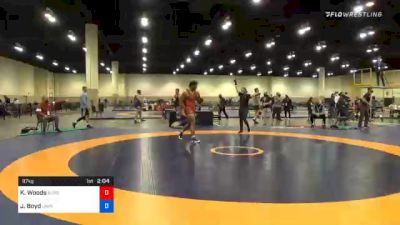 97 kg 3rd Place - Kobe Woods, Burg Training Center vs Jacob Boyd, Unattached