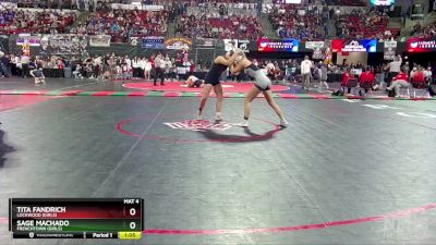 G - 138 lbs Champ. Round 2 - Sage Machado, Frenchtown (Girls) vs Tita Fandrich, Lockwood (Girls)