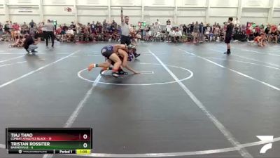 126 lbs Round 1 (8 Team) - Tristan Rossiter, Barnesville vs Tiaj Thao, Combat Athletics Black