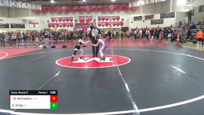 65 lbs Cons. Round 2 - Nolan McFadden, ANML vs Chase Greig, Buffalo Wrestling