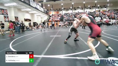 170 lbs Quarterfinal - Jescee Sanders, Salina Wrestling Club vs Kaden Holladay, Wagoner Takedown Club