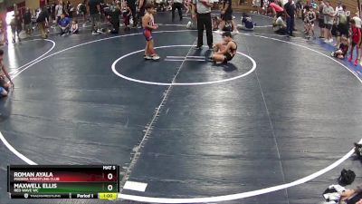 70 lbs Quarterfinal - Roman Ayala, Madera Wrestling Club vs Maxwell Ellis, RED WAVE WC