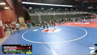 60-65 lbs Cons. Semi - Savanna Felton, Glenrock Wrestling Club vs Carly Huether, Moorcroft Mat Masters Wrestling Club