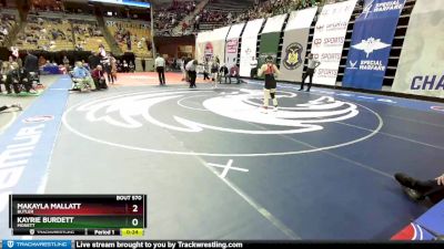 110 Class 1 lbs Cons. Round 3 - Makayla Mallatt, Butler vs Kayrie Burdett, Monett