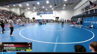 80 lbs Cons. Round 1 - Mason Emmert, Douglas Middle School vs Talon Lucke, Johnson Junior High