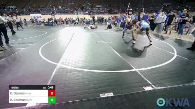 155 lbs Semifinal - Deonte Dejesus, R.A.W. vs Kayden Eitelman, No Team