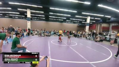 48-54 lbs Round 3 - Emma Giganti, Fort Polk Wrestling vs Ryan Arceneaux, Keller Wrestling Club