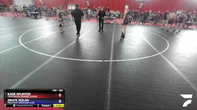 165 lbs Semifinal - Kade Splinter, Team Nazar Training Center vs Drayk Nolan, Mollitium Wrestling Club