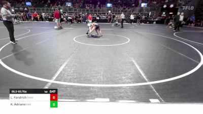 85.3-93.7 lbs 5th Place - Leimana Fandrich, Darkhorse WC vs Kelby Adriano, RHYNO ACADEMY Of WRESTLING