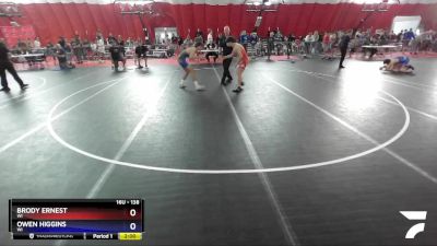 138 lbs Cons. Round 4 - Brody Ernest, WI vs Owen Higgins, WI