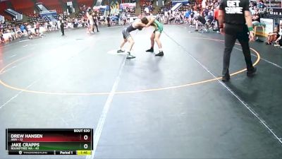 125 lbs Quarterfinal - Drew Hansen, AWA vs Jake Crapps, Roundtree WA