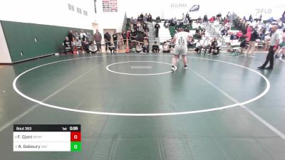 285 lbs Consi Of 4 - Foti Gjoni, Wethersfield vs Alden Gaboury, Xavier