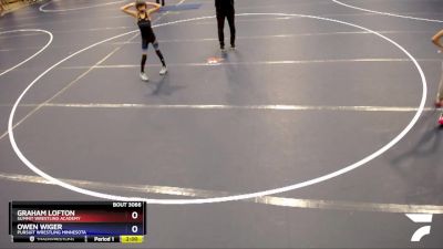 82 lbs Cons. Semi - Graham Lofton, Summit Wrestling Academy vs Owen Wiger, Pursuit Wrestling Minnesota