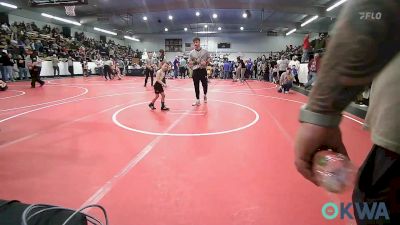 46 lbs Round Of 32 - Ryker Bishop, Pryor Tigers vs Phild Crofford, Warrior Wrestling Club