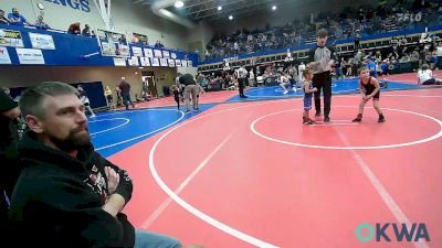 40 lbs Consolation - Jaxon Bonds, Claremore Wrestling Club vs Leonardo McClain, Verdigris Youth Wrestling