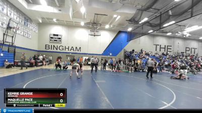 105 lbs Semifinal - Kemrie Grange, Ridgeline vs Maquelle Pace, Champions Wrestling Club